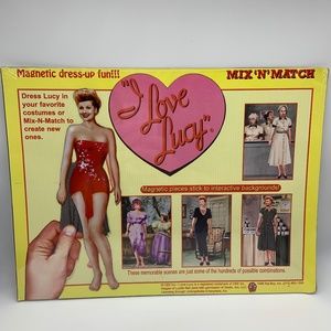 Vintage I Love Lucy Magnetic Dress-Up Fun Mix 'N Match Set 1996 SEALED!